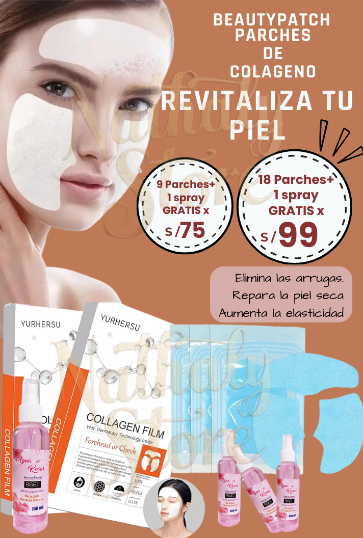 Parches de colágeno para mejillas