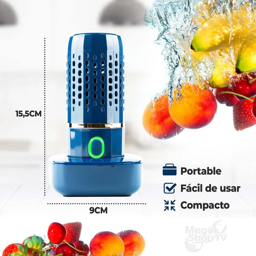 Eliminación de bacterias ultrasónico portátil, purificador de alimentos inalámbrico USB